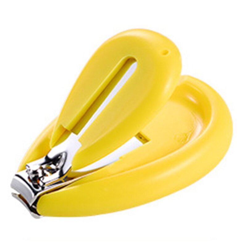Carino sicuro 0-10Y bambini tagliaunghie per bambini carino tagliaunghie per bambini forbici tagliaunghie per bambini accessori per la cura delle unghie del bambino: Yellow