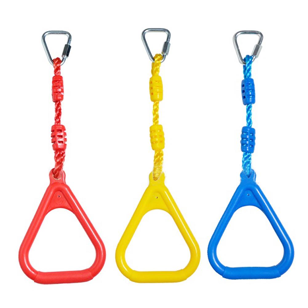 Colorful Playgrounds Hanging Rings Ninja Climbing Kids Children Swing Rings Outdoor Backyard Mountain Climbing Gymnastic Ring: Default Title