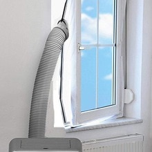 200cmX40cm Exhaust Air Drying Airlock Zipper Screen Window Seal Cloth Air Plug Door Seal Skylights Curtain