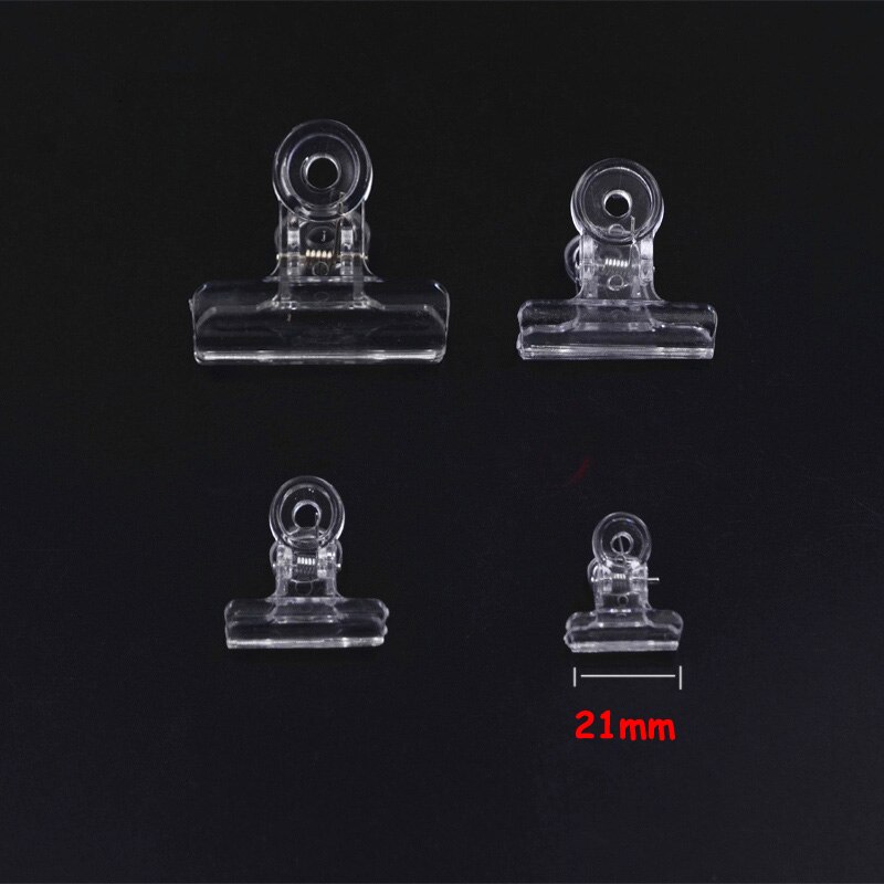 CONTEMPLATOR 4 stks Clear CDC Magic Gereedschap Maken Hackles 4 maten Fiber Feather Clips Nasynchronisatie Clip Onmisbaar Vliegbindset Gereedschap: WHITE