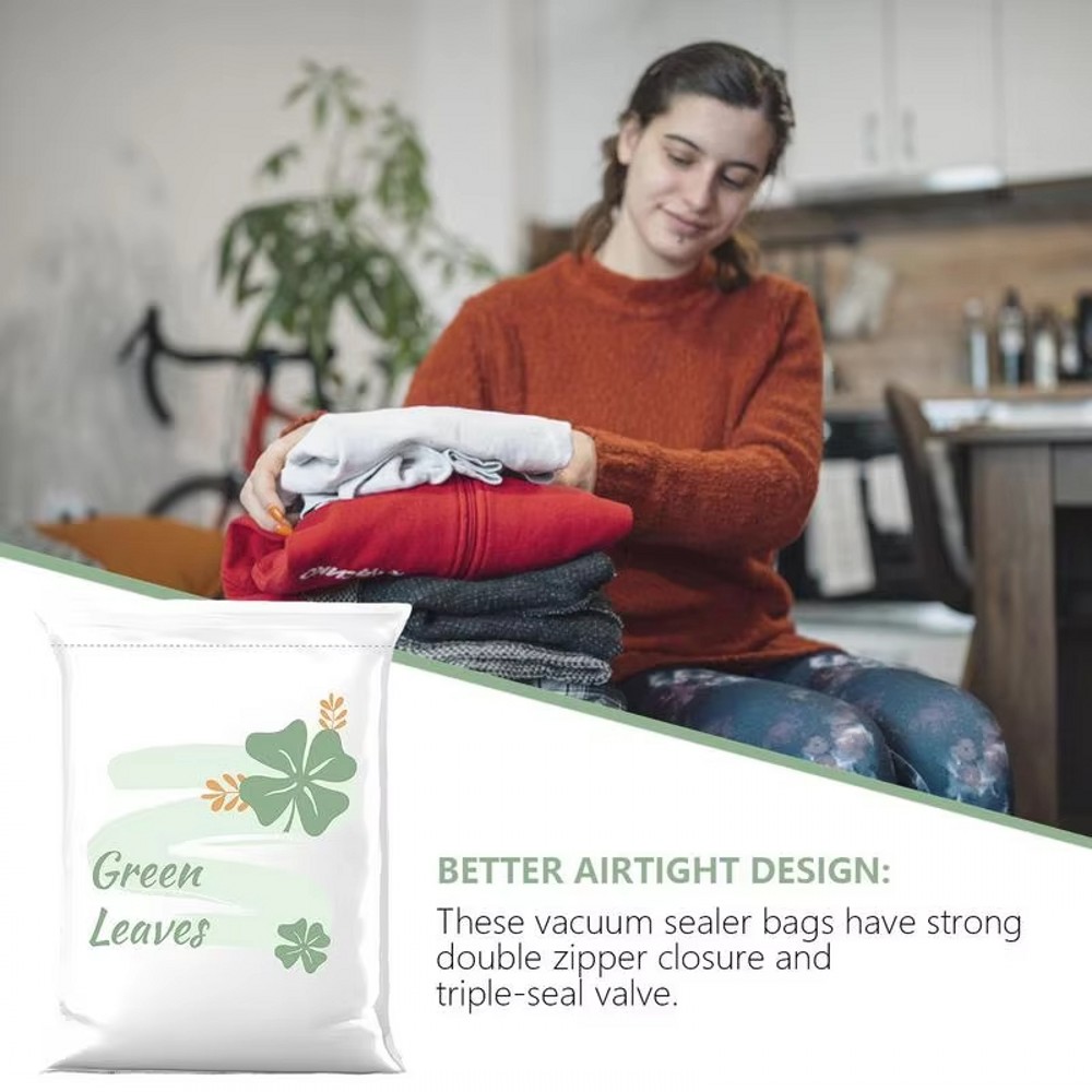 Vakuumposer til oppbevaring mer plassbesparende for dyner klær pute sengetøy teppe rengjøringspose skap til hageredskap hjem