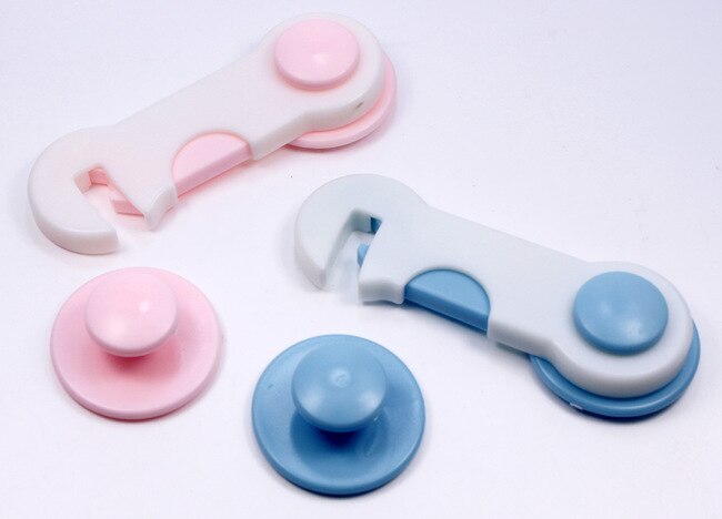 Cerraduras de seguridad para bebés, cerraduras de plástico para niños, cuidado de protección para refrigeradores, armario de seguridad, cajón, puerta, armario, 5 uds.