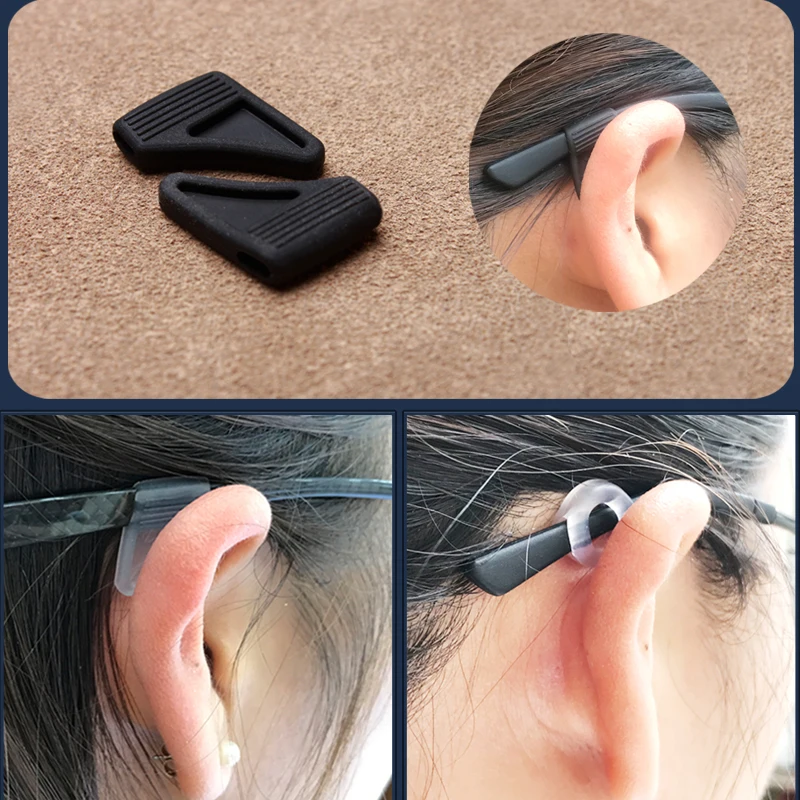 Retenue de lunettes, ensembles de lunettes de soleil, crochet d'oreille antidérapant en Silicone