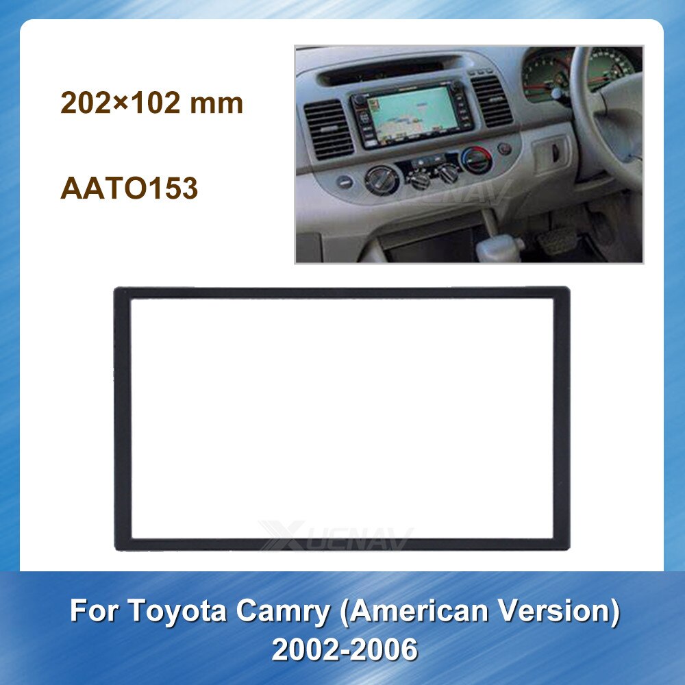 Autoradio Fascia Voor Toyota Camry Amerikaanse Versie Voor Toyota Camry 2001-2006 Auto Dvd Plastic Frame Panel Dash cover Kit