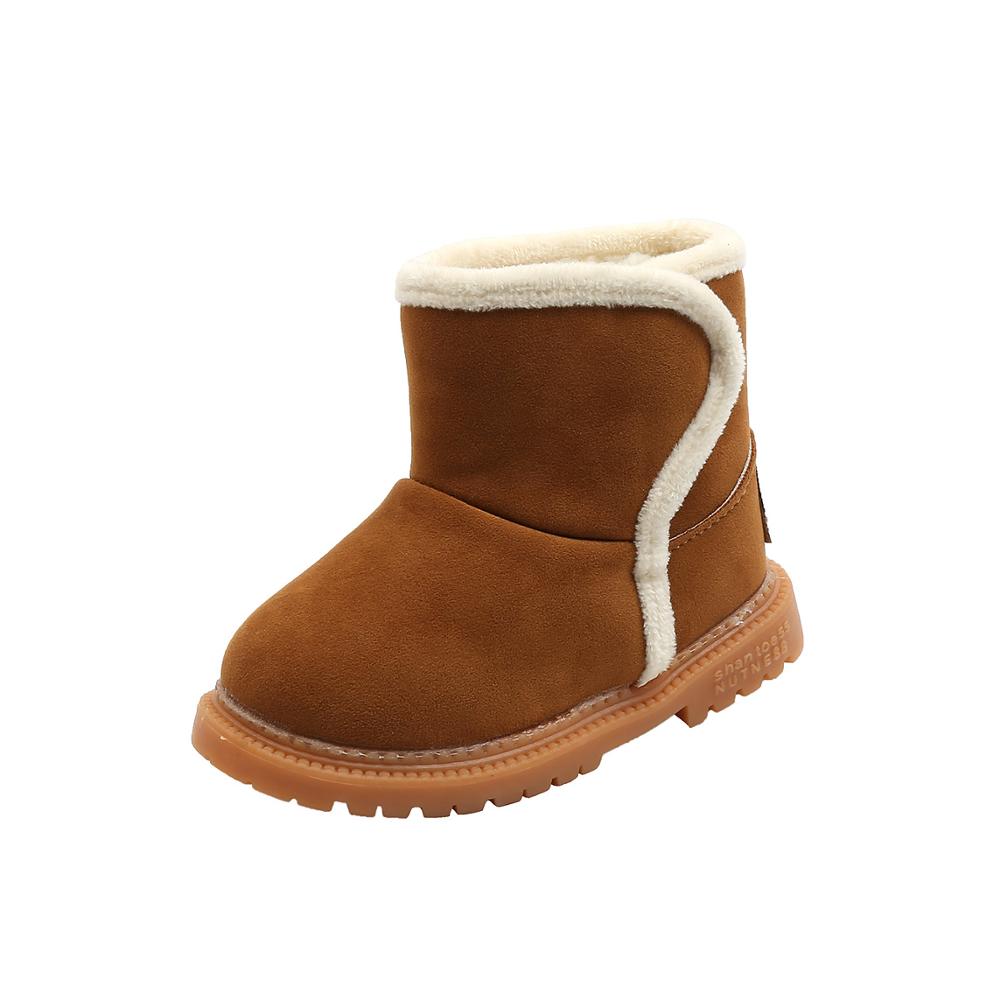 Comfy Kids Winter Kinderen Snowboots Kind Katoenen Schoenen Warme Pluche Zachte Bodem Peuter Laarzen Baby Jongens En Meisjes Korte laarzen Laars