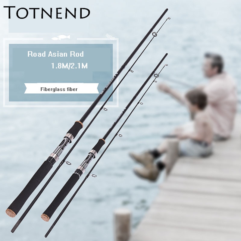 Lure Rod 1.8M/2.1M FRP ML Soft Adjustment Fishing Rod EVA Handle Fishing Gear