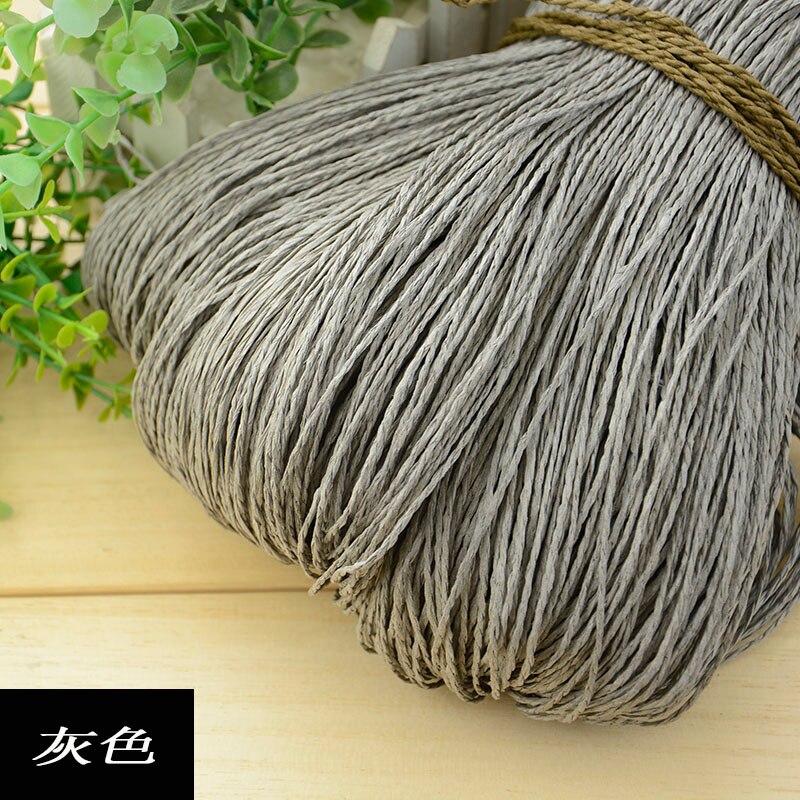 500g Raffia Straw Yarn Hand Crocheting Yarn for Diy Hats Handbags Cushions Packing Wrapping Material Crochet Straw Hat Line Bag