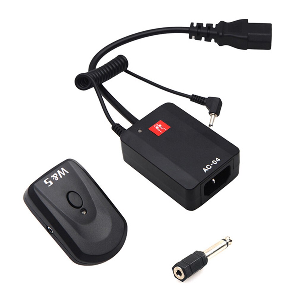 4 Channels Wireless Radio Flash Trigger Transmitter with 3.5mm to 6.35mm Adapter for Photography Studio Flash Light Accessaries