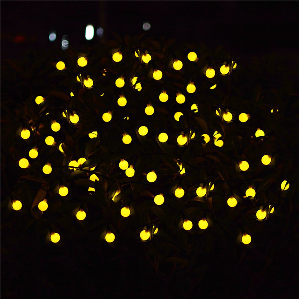 LED Solar Light Decoration Outdoor Fence Garden Street Garland String Light Festoon LED Light IP65 Waterproof Fairy Lamp: Warm / 22m 200leds