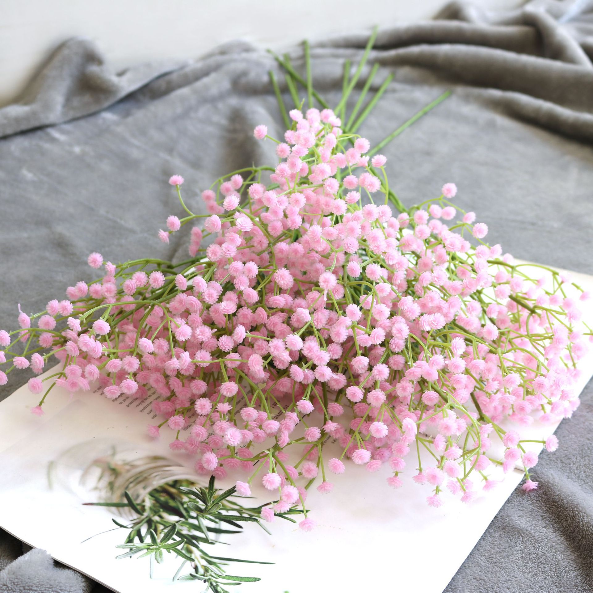 1 stk/simuleringsblomst gypsophila liten enkeltblomst hjemmedekorasjon simuleringsbukett brudebukett gypsophila