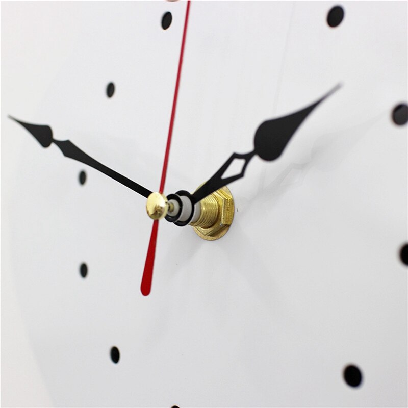 3D Cute Cat Wall Clock Wag Tail Silence Home Decoration Kids Black
