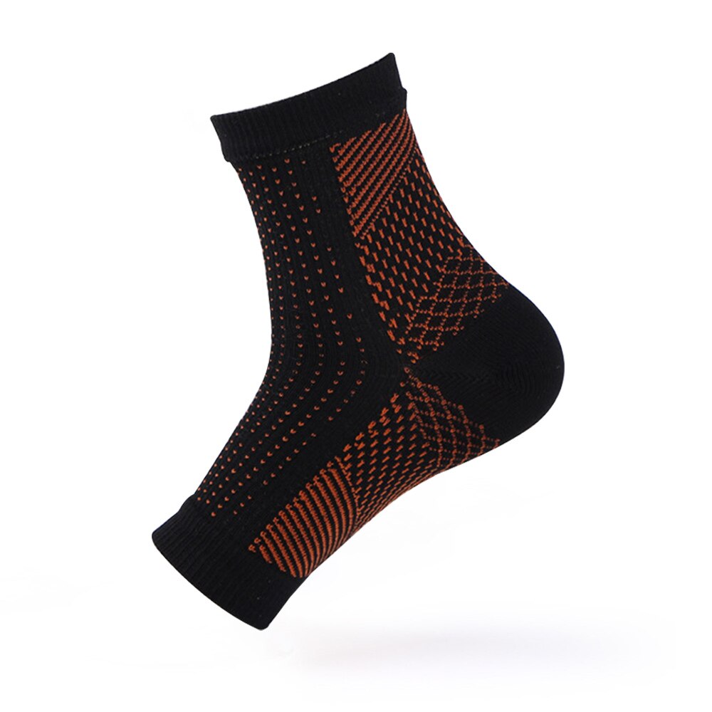 Compression Socks Compression Stockings Soothes And Relieves Achy Heels And Feet Nylon Fabric Best Plantar Fasciitis Reliever: black orange / L to XL