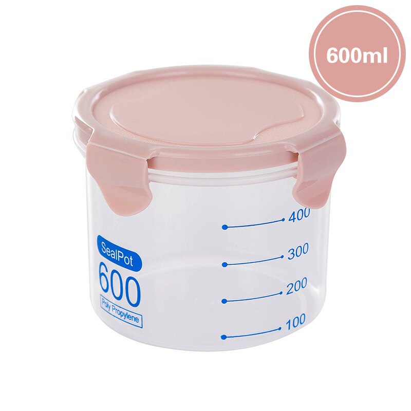 Kitchen Food container Seal pot tea coffee candy Storage Tank Plastic Cereals Snacks Box cookijavascript:;e canister jars for sp