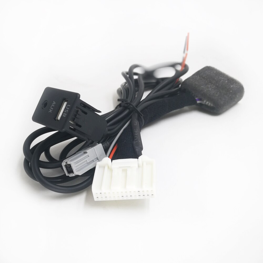 Auto Diy Aux Usb Kit Usb/Aux Panel Schakelaar 28Pin Poort Voor Toyota Corolla Rav4 Highlander Land Cruiser Camry