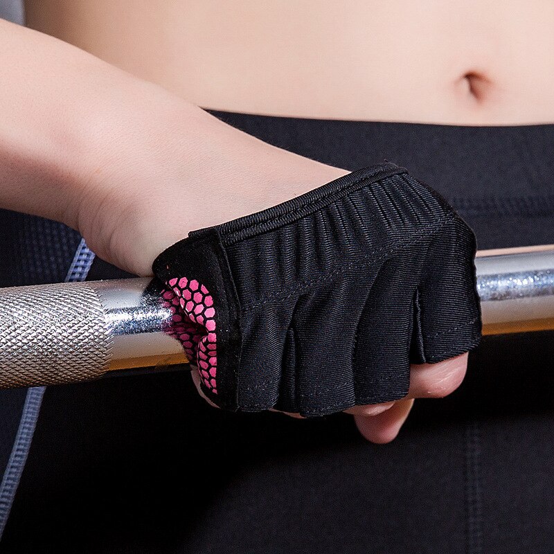 Breathable Gym Fitness Half Finger Gloves Men Women For Dumbbells Crossfit Sports Weight Lifting Bodybuilding Non-slip Gloves