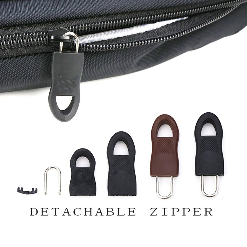 Juego de reparación de cremallera desmontable Universal, tirador de cremallera para bolsa de viaje, Maleta, mochila, accesorio de coser DIY, Uds.