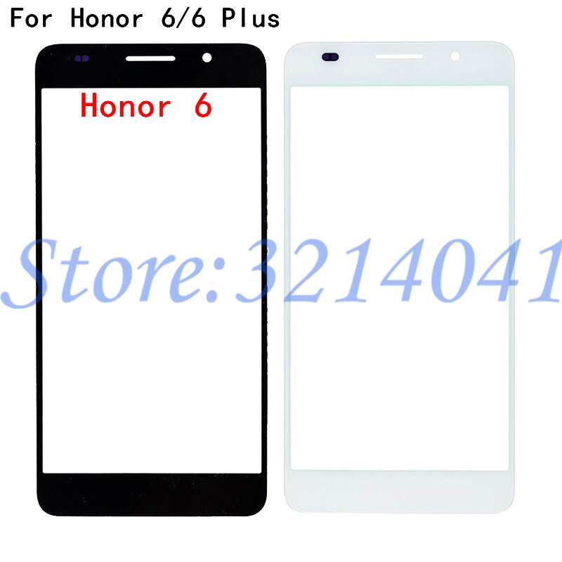 Para Huawei Honor 6 H60-L01 H60-L02 / Honor 6 Plus de pantalla táctil exterior Panel frontal LCD Lente de Cristal de pantalla de la cubierta