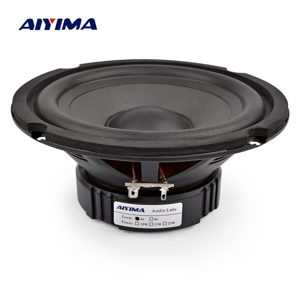 AIYIMA 6.5 Inch Bass Audio Speakers 4 8 Ohm 40 W Professionele Woofer Hoge Gevoeligheid Multimedia Luidspreker DIY Home Theater