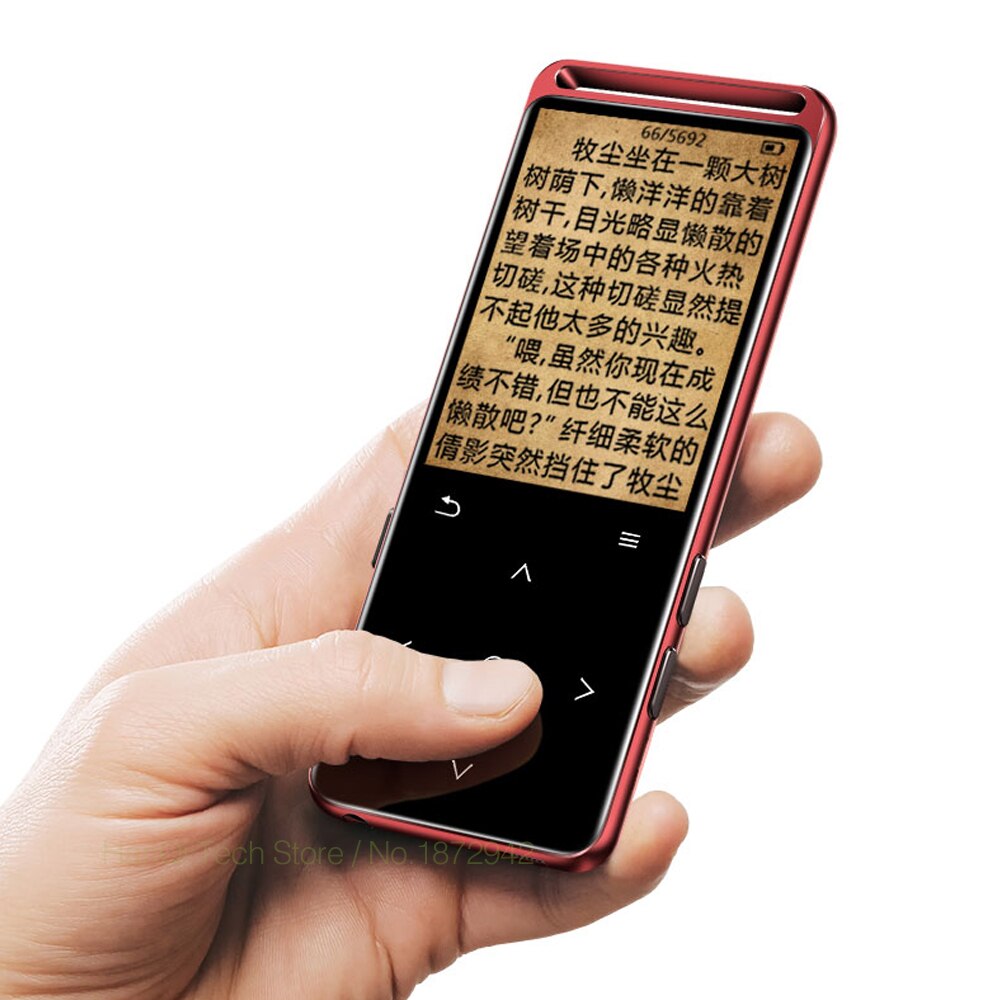 BENJIE – Mini lecteur MP3 avec Bluetooth M6, lecteur Audio et musique sans perte, prend en charge la Radio FM, enregistreur vidéo et vocal E-Book