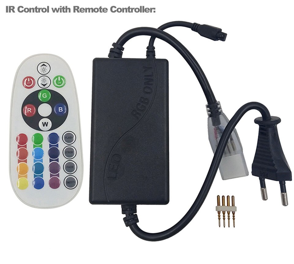 220V RGB Bluetooth Controller LED Strip Control fo... – Grandado