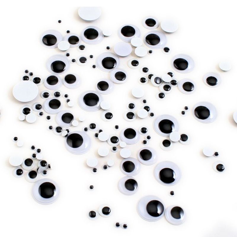 500pcs DIY Activities Pipe Cleaners Ornament Making School Projects Googly Eyes 95AE