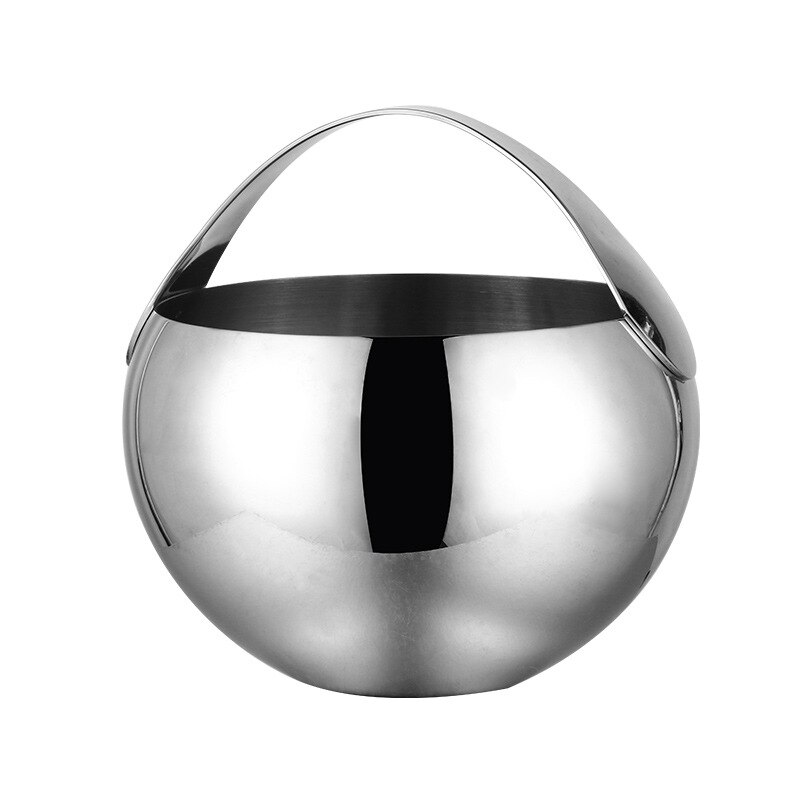 Stainless Steel Ice Bucket Wine Cold Beer Ice Bucket KTV Bar Utensils Ice Bucket Ice Bucket