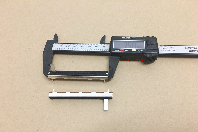 20 stk  sc6021 mono  b10k 75mm skyder push-pull potentiometer dæmpning taiwan mixer fader  b103