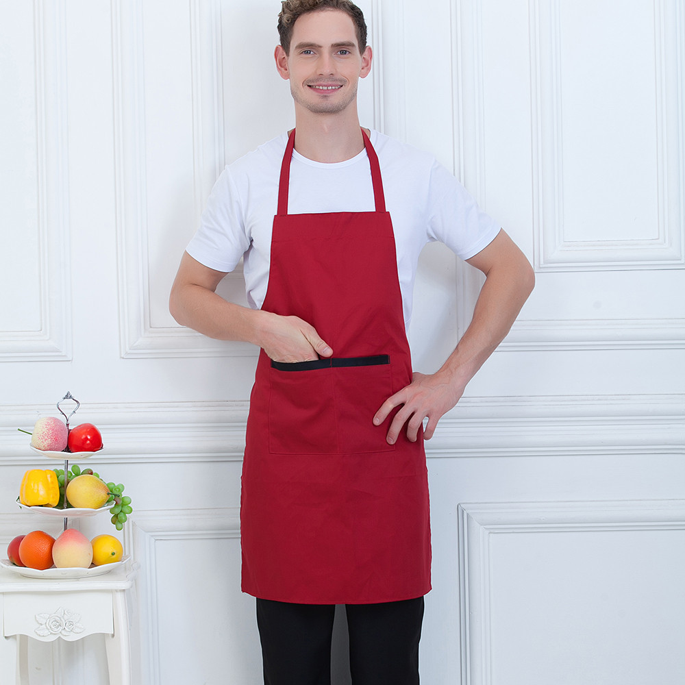 Unisex Food Service Cafe Bakery Waiter Work Apron Chef Kitchen Home Cooking Cafe Bakery Wear Uniform
