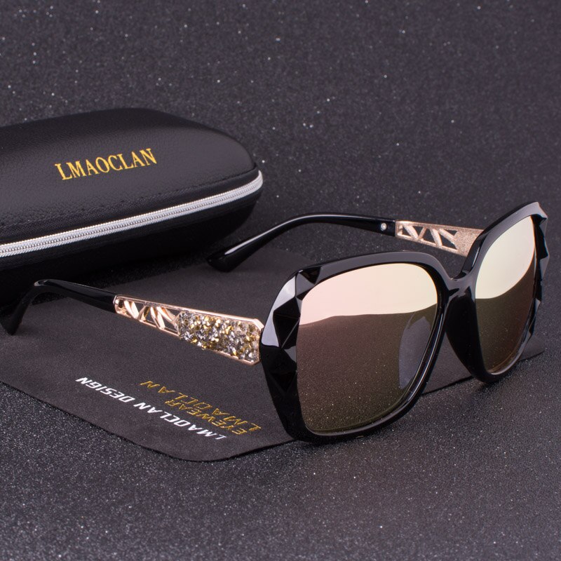Luxury Brand HD Polarized Sunglasses Women Ladies Oversized Square Gradient Sun Glasses Female Eyewear Oculos UV400: C03