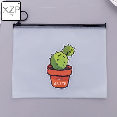XZP Cute Cactus Transparent Scrub Cosmetic Bag Women Make Up Case Waterproof Makeup Beauty Wash Organizer Toiletry Storage Kit: Style 1