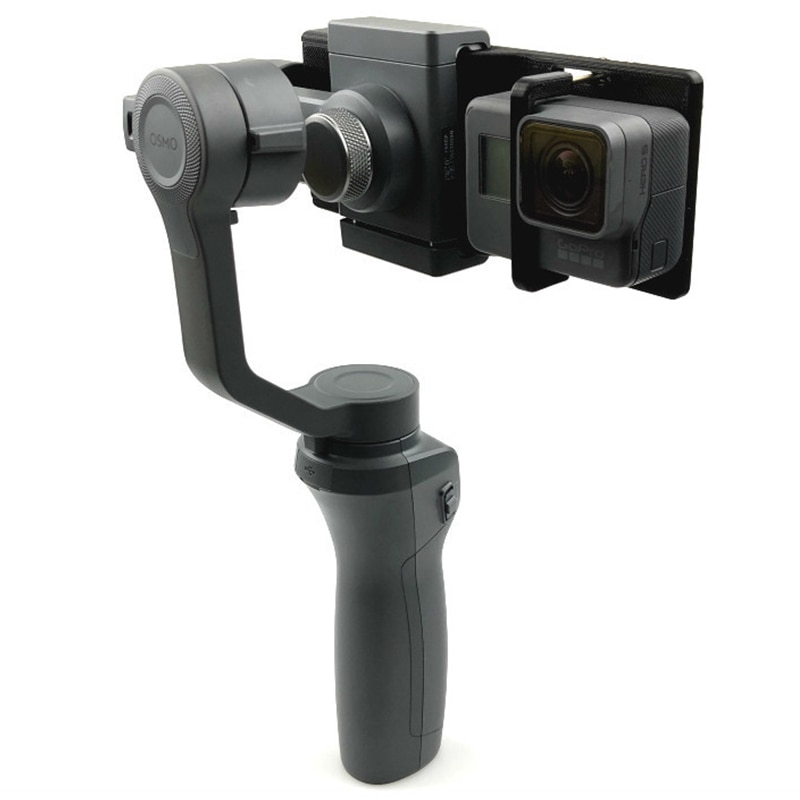 Til gopro hero action kamera 3 4 5 6 adapter switch mount holder plate til dji osmo mobile 2 1 håndholdt gimbal tilbehør