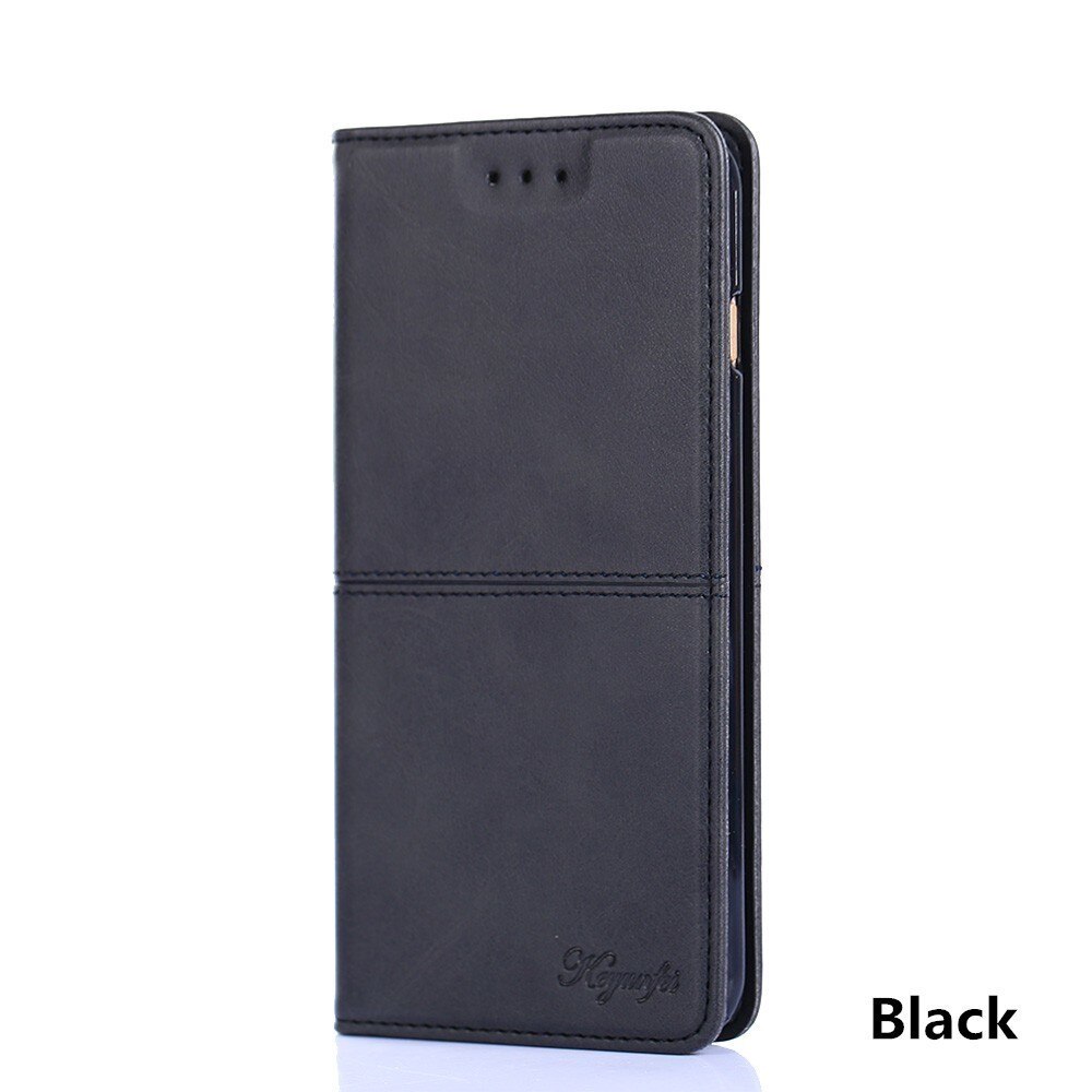 Leder Brieftasche kippen fallen für Samsung A12 6,5 Zoll fallen kippen Luxus Galaxis A 12 fallen SamsungA12 abdeckung Telefon coque Capa: Schwarz