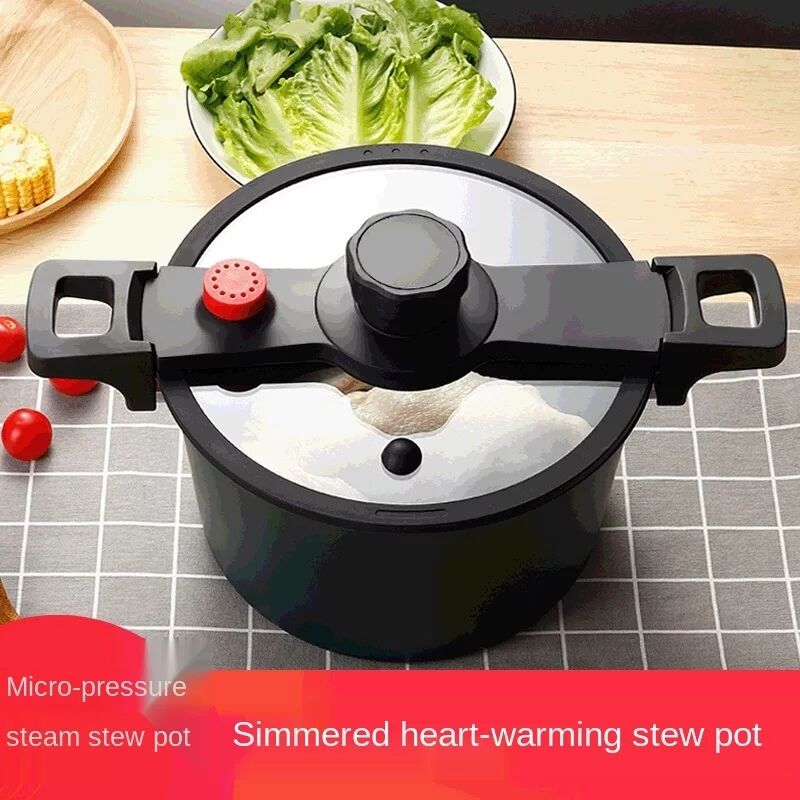 Pressure Cooker 6L Micropressure cooker Soup Pot Stewpot Nonstick Pan Kitchen Cookware Induction Cooker Casserole Cookin g Pot