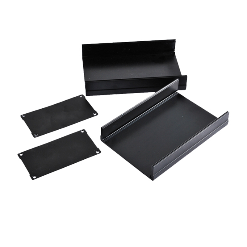Superbat 2.20&quot;X4.17&quot;X6.30&quot; Black Big Extruded Aluminum Junction Box Enclosure Case for DIY Instrument PCB Amplifier 56x106x160mm