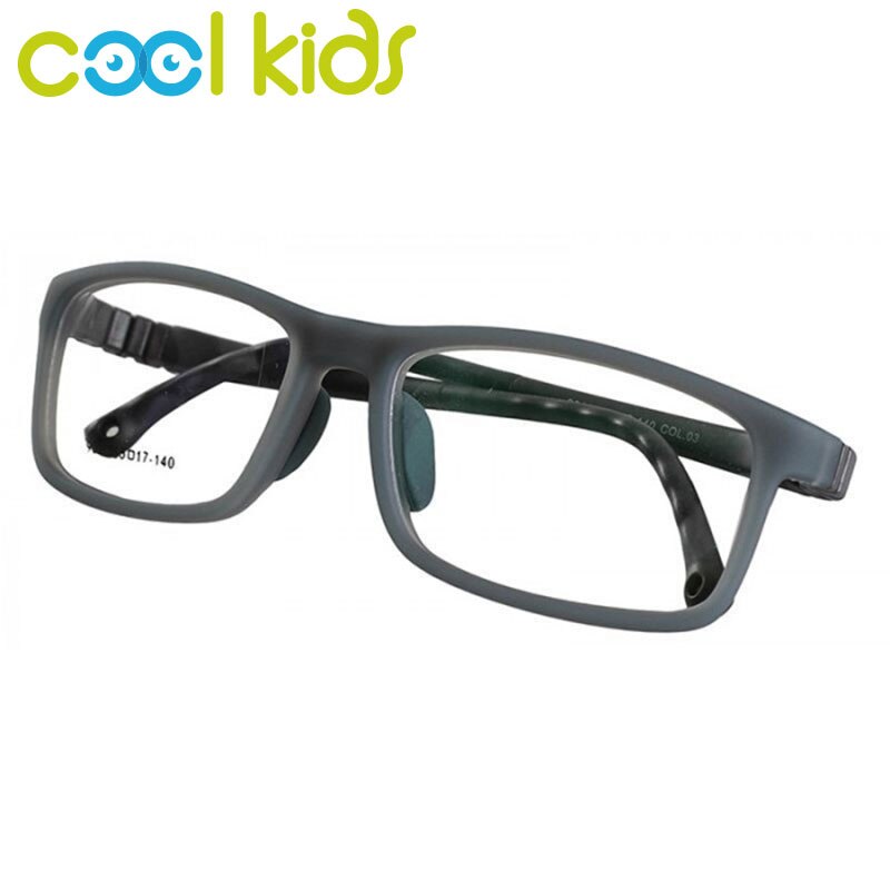 COOL KIDS Square Glasses Frames TR90 Flexible Child Glasses Frames Spectacles Frames for Kid Boy Girl Eyeglasses Optical Frames