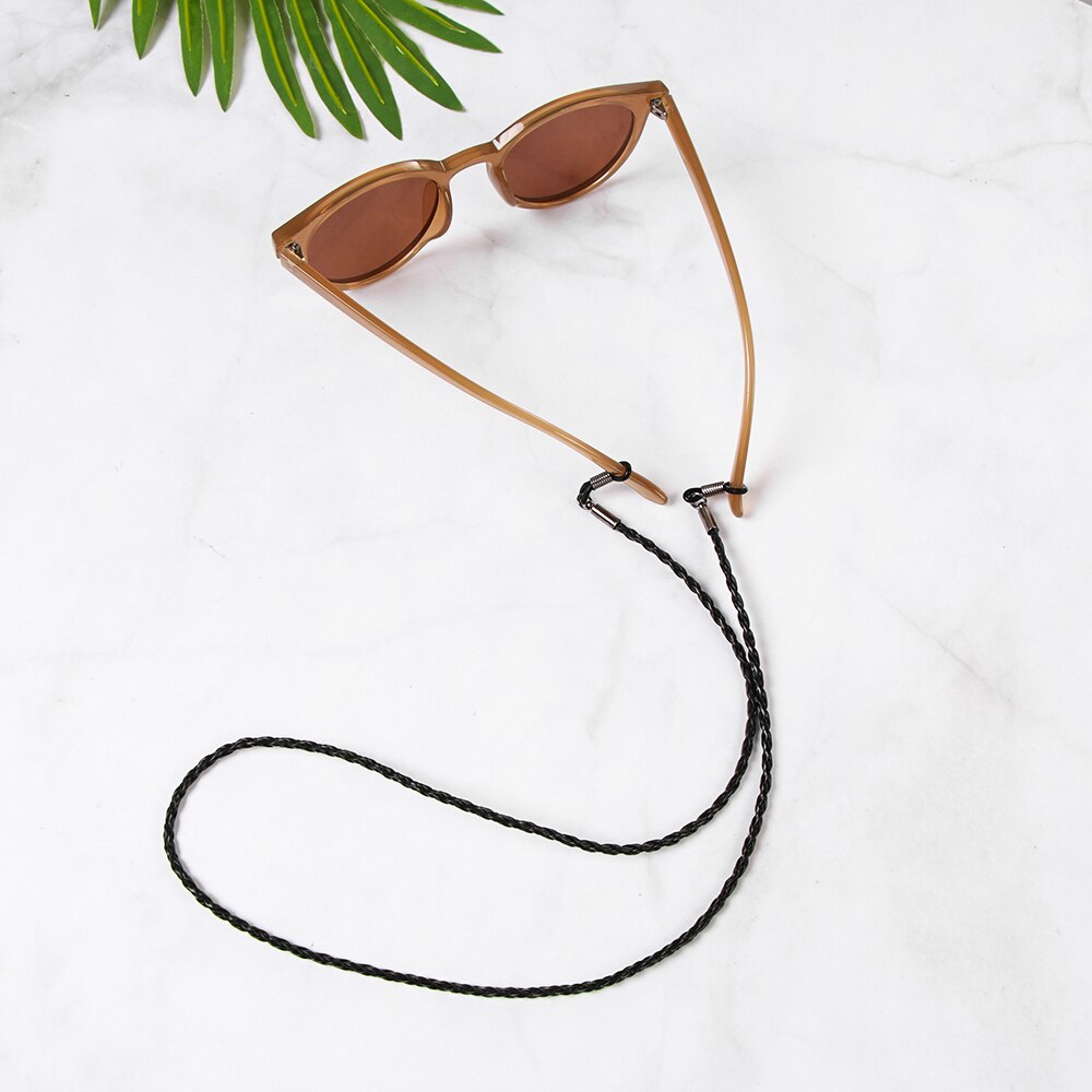 1PC Colorful Leather Eyeglass Chain 6 Colors Adjustable Glasses Neck Strap Sunglasses Lanyard Unisex Eyewear Accessories