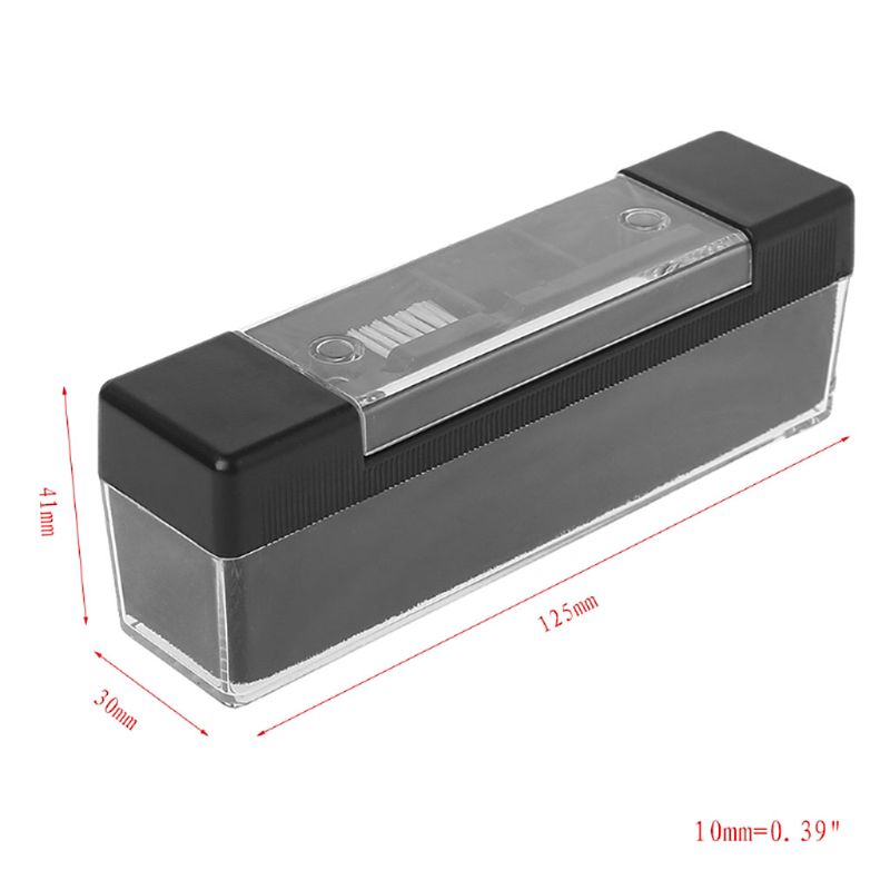 Cepillo de limpieza antiestático de terciopelo de fibra de carbono, herramientas de discos de vinilo LP, 1 Juego