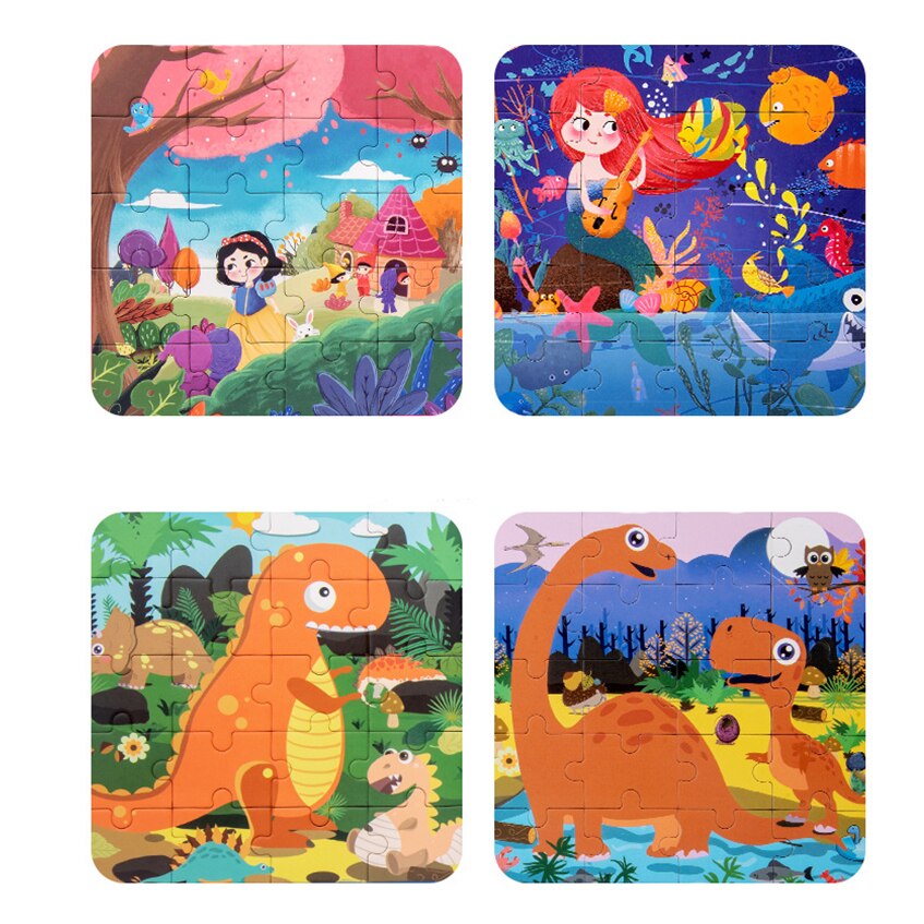 folding magnetic puzzle toy two-in-one cartoon animal children’s early education cognitive portable game toy for kids