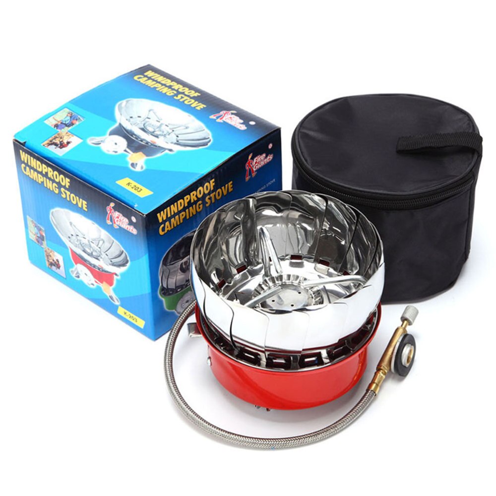 1Pc Brander Eindigt Duurzaam Kachel Hoofd Draagbare Gasbrander Staal Oven End Voor Outdoor Brander Barbecue Camping