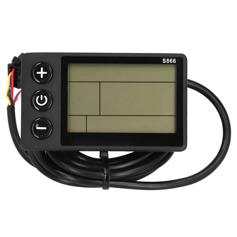 Écran LCD étanche pour vélo et trottinette électrique, 24/36/48V