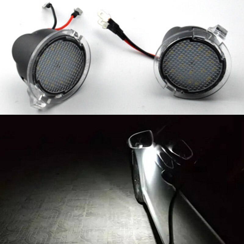 12v 450LM Auto Auto LED Wit Zijspiegel Puddle Light Lamp Voor Ford