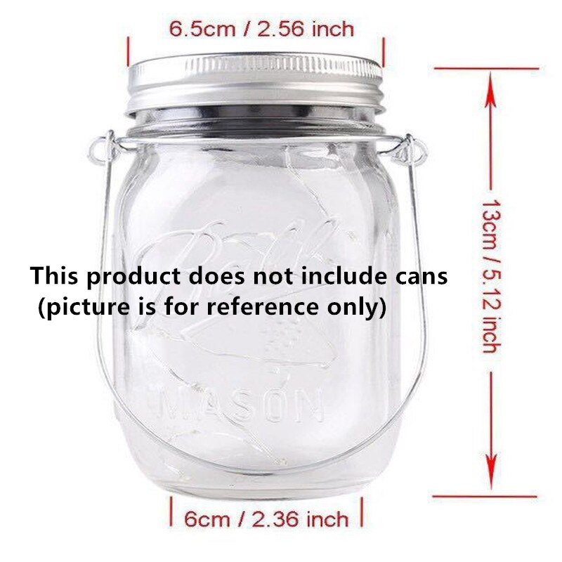 2M 20 LEDs słoik solarny strunowy bajkowe oświetlenie dla mason słoik girlanda lampy słoneczne pokrywka z wieszakami słoik pokrywa włóż sznurki z diodami