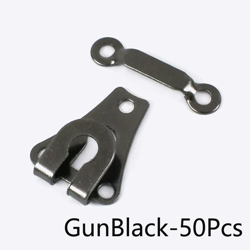 50/100Pcs Broek Broek Metalen Knoppen Vrouwen Rok Gesp Naai-Op Pak Jas Kledingstuk Haken diy Naaien Accessoires: GunBlack-50pcs