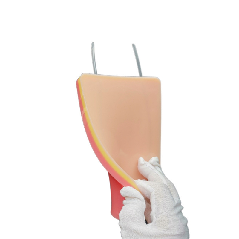 Injection Training Pad Model, Silicone Human Skin Suture Training Model, Injection Practice Pad, Veins Imbedded Model