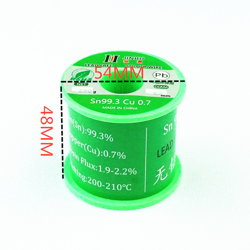 250g Lead-Free Solder Wire 0.5-2.0mm Unleaded Lead Free Rosin Core for Electrical Solder RoHs