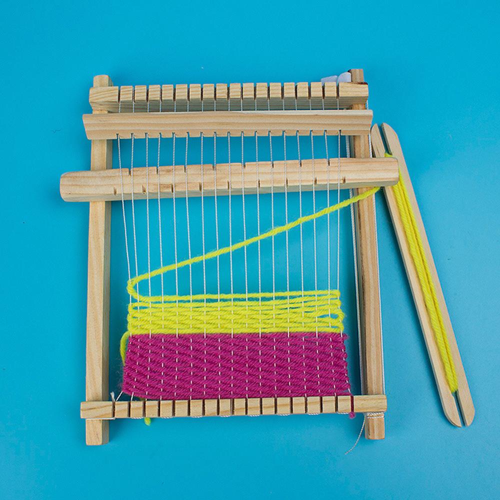 Wooden Loom Knitting Machine Weaving Loom Frame DIY Knitted Toys Wool Weaving Loom Handcraft Household Wooden Knitting Machine: B