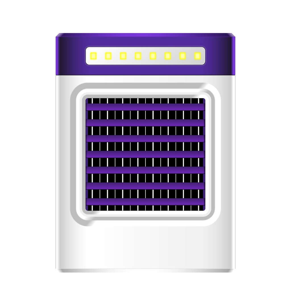 Mini Portable Air Conditioner Charging S9 Air Cooler Fans Home Refrigerator Cooler Air Conditioning Uk Plug Cooling Fan#gb40: Plum