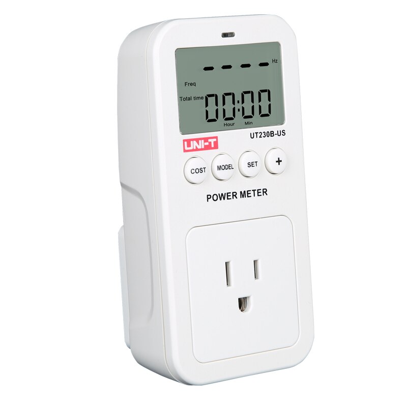 Ut230b- us uni-t wattmeter spänning ström kostnad frekvens effektmätare lcd energiförbrukning monitor eluttag