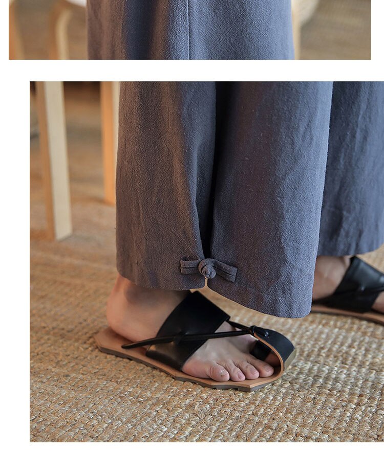 Pantalon pour hommes japonais | Élastique, taille large, pantalon à jambes larges, Kimono, pantalon masculin, couleur unie, Harem