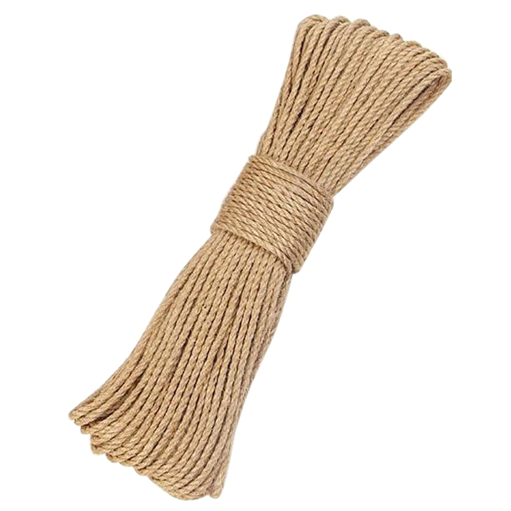 50m Sisal Rope Cat Tree DIY Scratching Post Toy Cat Climbing Frame Replacement Rope Desk Legs Binding Rope for Cat Sharpen Claw